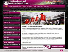 Tablet Screenshot of londonfootballinternational.com